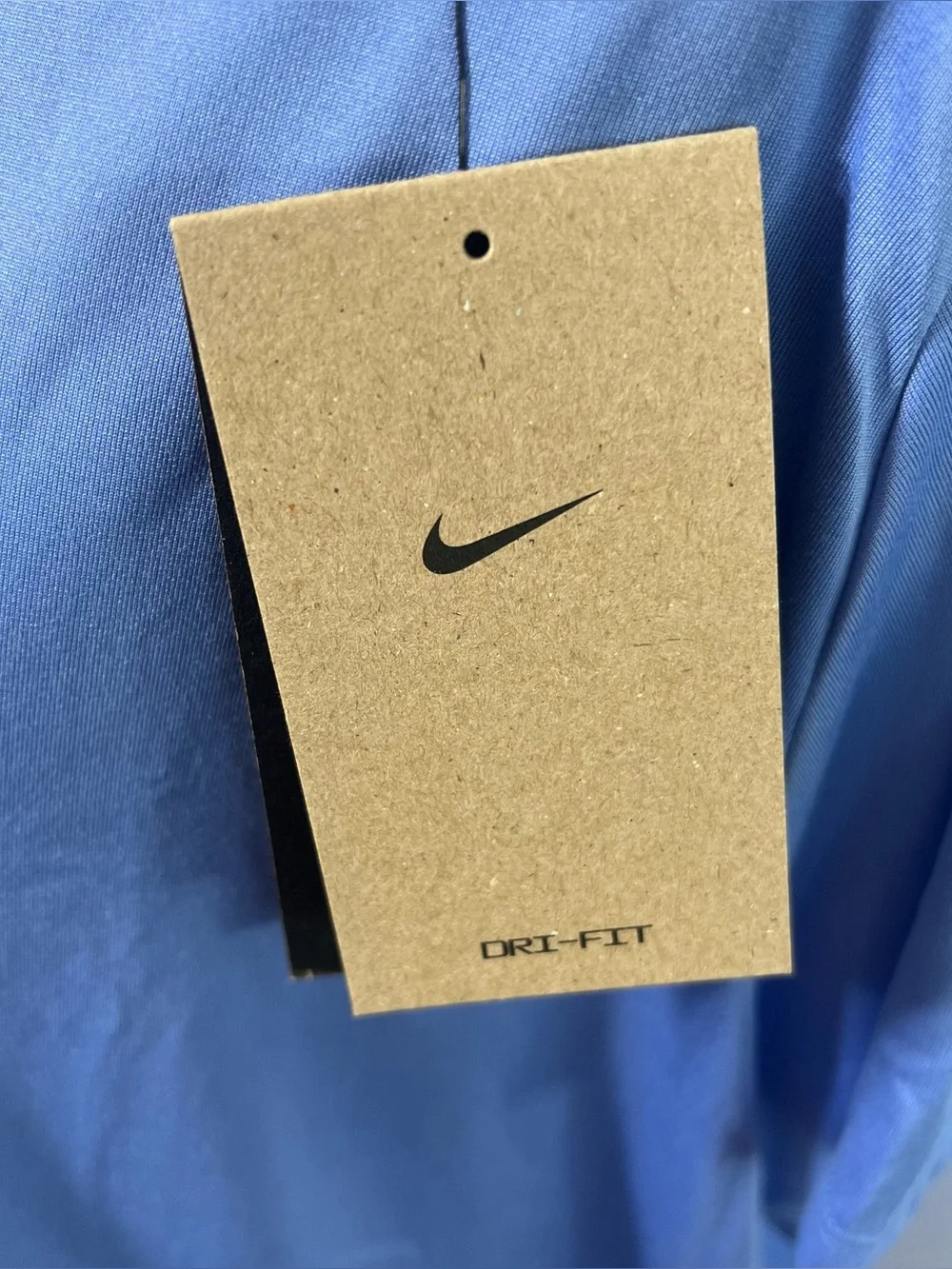 Nike Women's Periwinkle Blue Short Sleeve Dri-FIT Running Tee Standard Fit Sz 1X